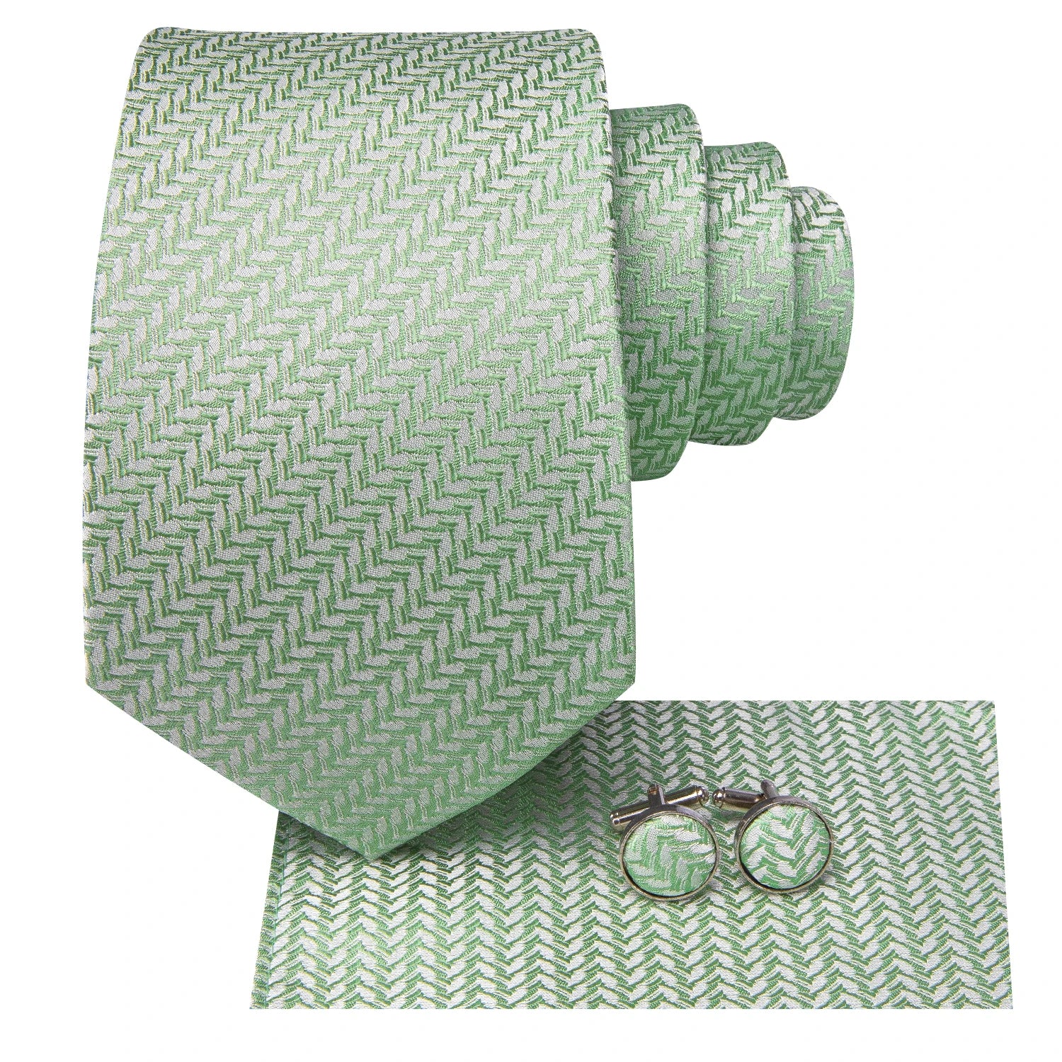 Hi-tie Men's Ties Solid Dot Striped Jacquard Necktie Accessories Qme