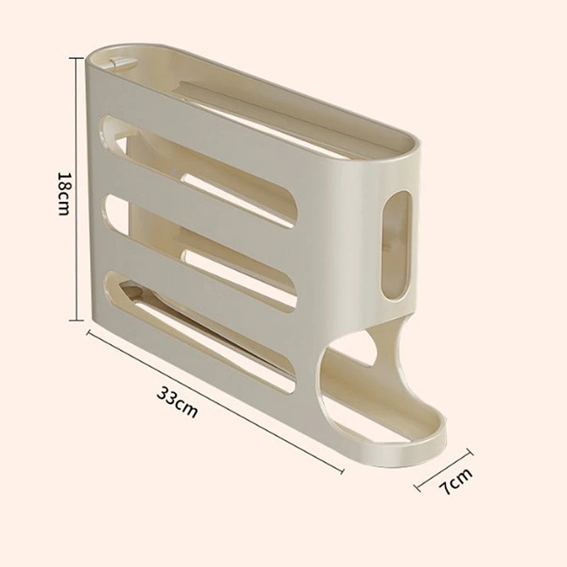 Kitchen Dedicated Roll Off Egg Storage Rack Refrigerator Box Qme