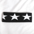 Men Women Elastic Sweatband Sport Hairbands Pentagram Head Band Yoga Qme black