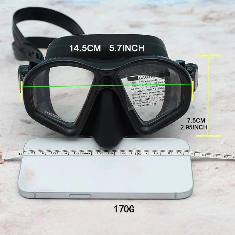 Professional Low-volume Snorkeling Mask Dive Adult Diving Equipment Qme