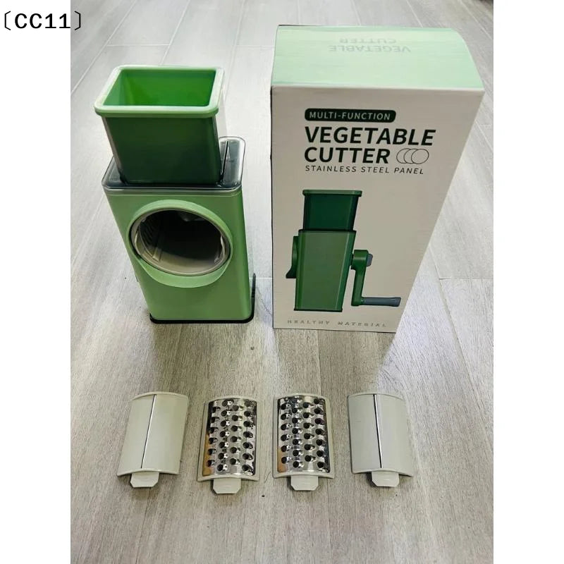 Multifunction Vegetable Cutter Stainless Steel Panel Hand Crank Qme