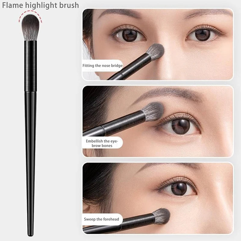 8 Soft Contouring Eyeshadow Eyeliner Eyebrow Brush Eyes Makeup Qme