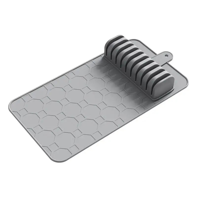 Silicone Knives Organizer Kitchen Knife Holder Detachable Cutlery Qme Gray