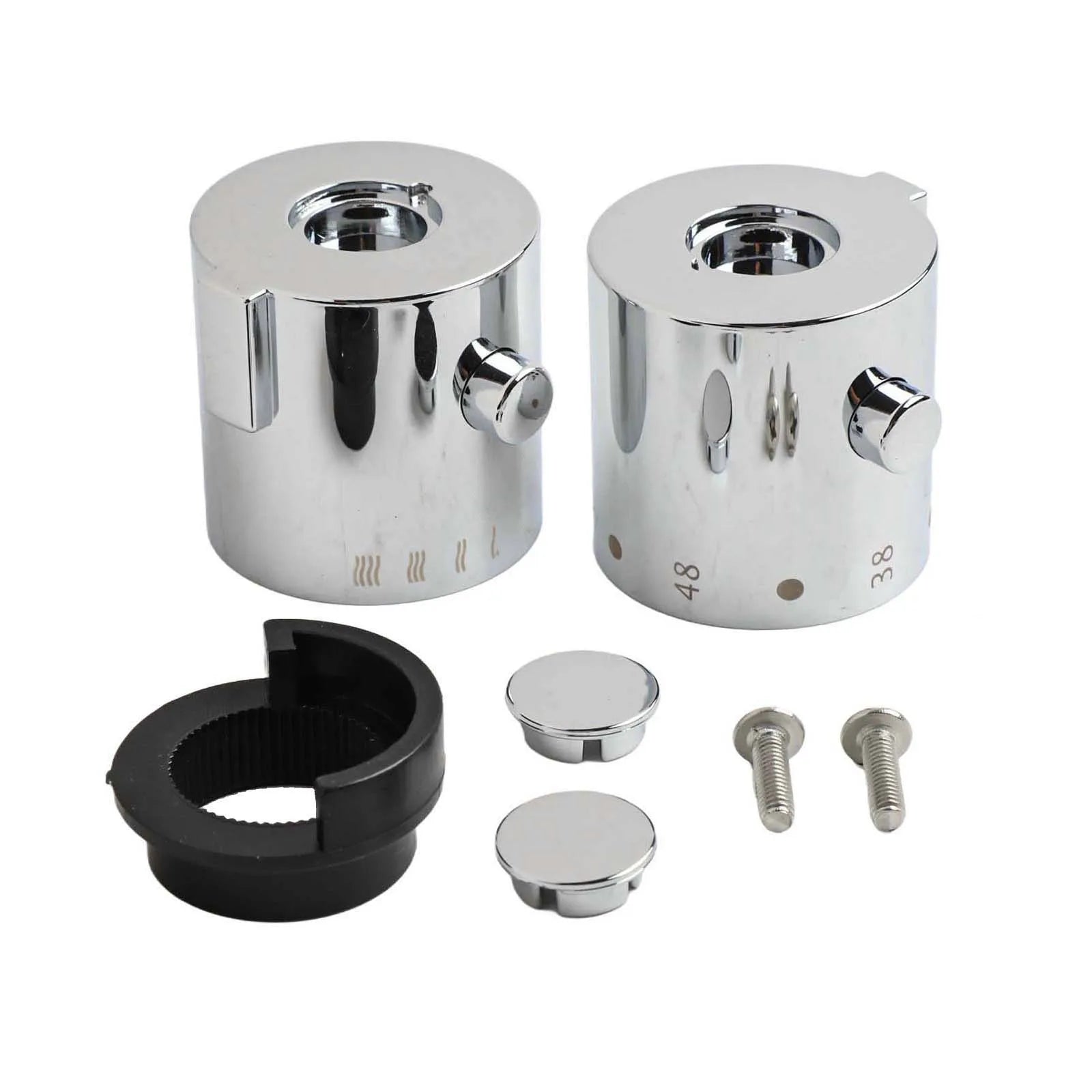 Shower Temperature Control Handle Knob Thermostatic Bath Mixer Chrome Qme Default Title
