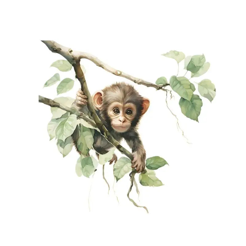 Living Room Cabinet Refrigerator Home Decoration Cute Monkey Wall Qme
