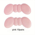 Heel Pads for Shoes that are Too Big, Heel Cushions for Pain Relief & Tighter Fit, Filler Improved Shoe Fit and Comfort Qme pink 10pairs