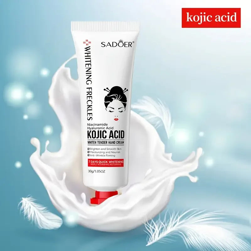 Kojic Acid Hand Cream Dry Cracked Hands Hydrating Moisturizing Qme
