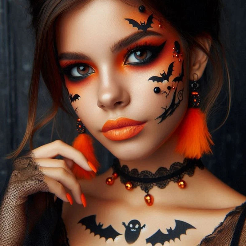 Face Paint Stick & Matte Lip Crayon,High Impact Lip Color,Waterproof,Non-Fading,for Halloween Special Effects Cosplay Parties Qme
