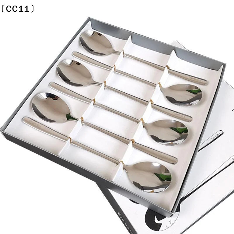 Stainless Steel Coffee Spoon Ice Cream Dessert Tea Long Handle Picnic Qme