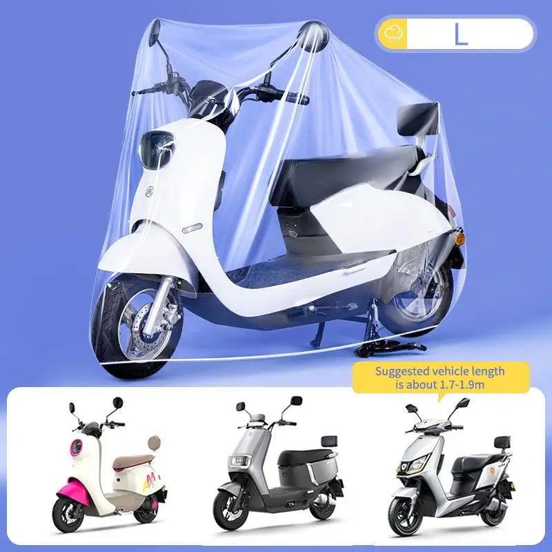 Waterproof Bicycle Scooter Rain Dust Cover Motorcycle Thickened Qme L