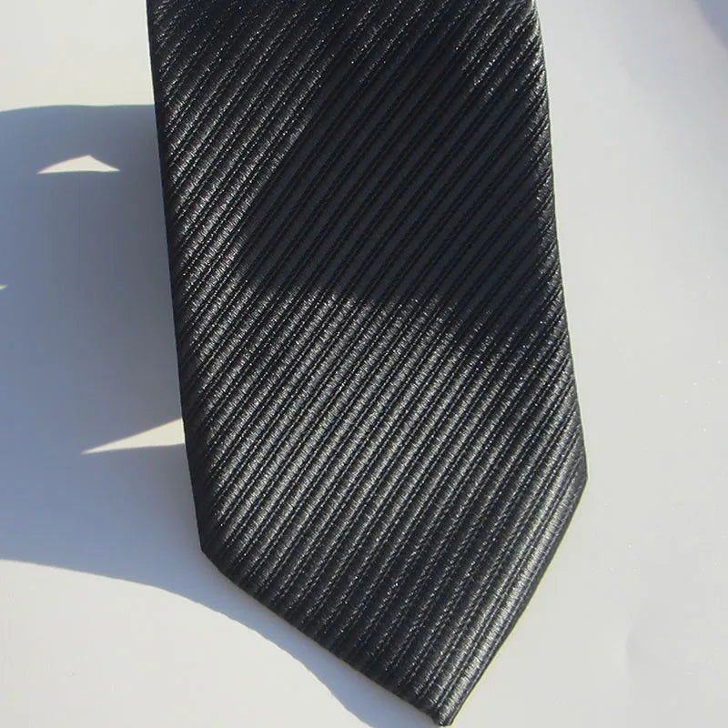 Classic Stripe Silk Necktie Men Business Formal Wedding Tie Blue Qme xl-7