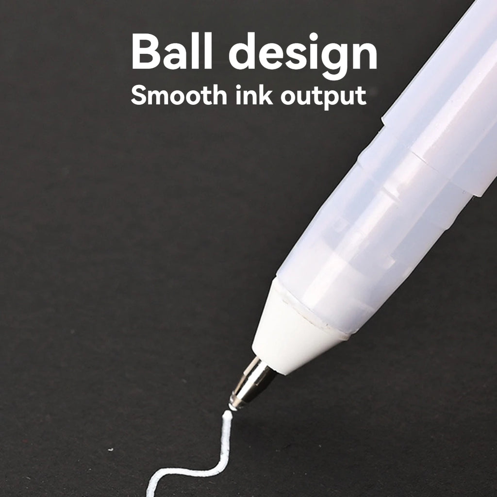 Gelly Roll Gel Pens for Journaling, Art, or Drawing - Classic White Ink - 05/08/10 Assorted Tip Sizes - 3 Pack Qme