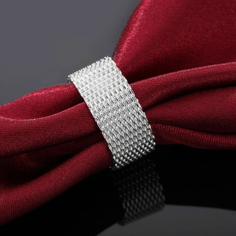 Charms 925 Sterling Silver Cute Rings for Women Men Size 6 7 8 9 10 Fashion Party Wedding Accessories Jewelry Gifts Qme