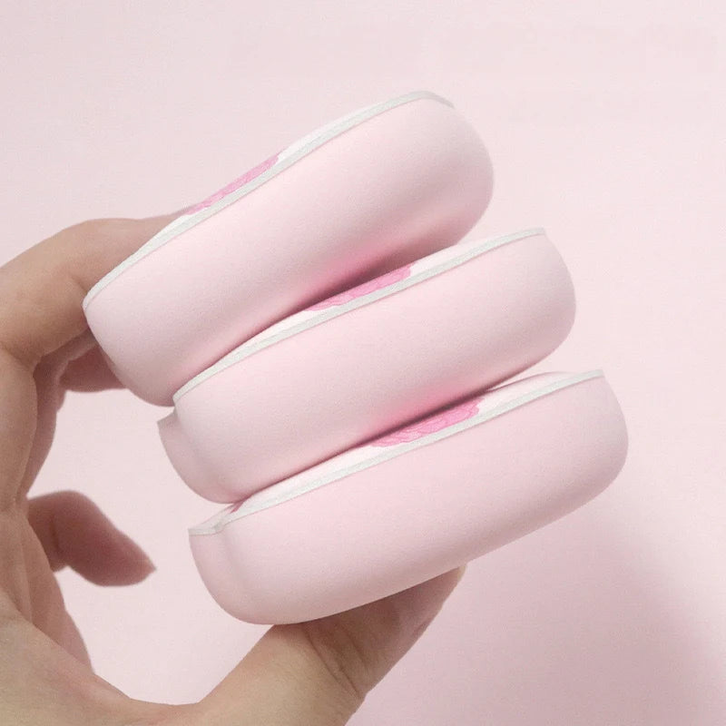 1 3 Cute Rabbit Shell Marshmallow Air Cushion Powder Puff Thick Qme