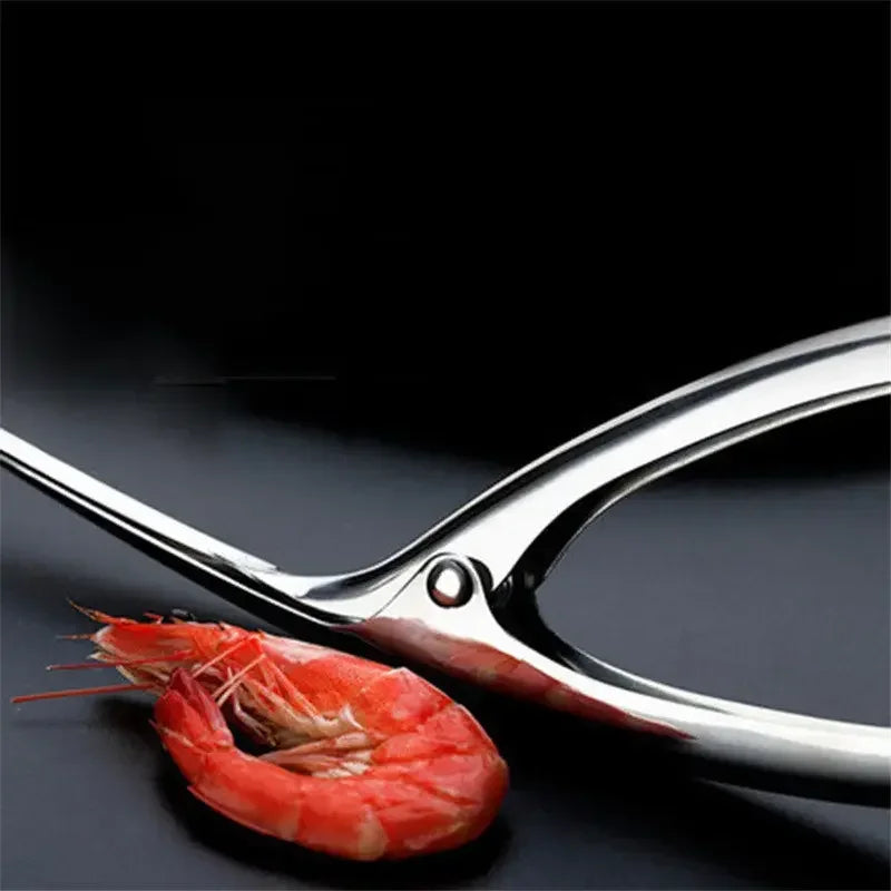 Stainless Steel Shrimp Peeler Prawn Fishing Knife Lobster Sheller Qme
