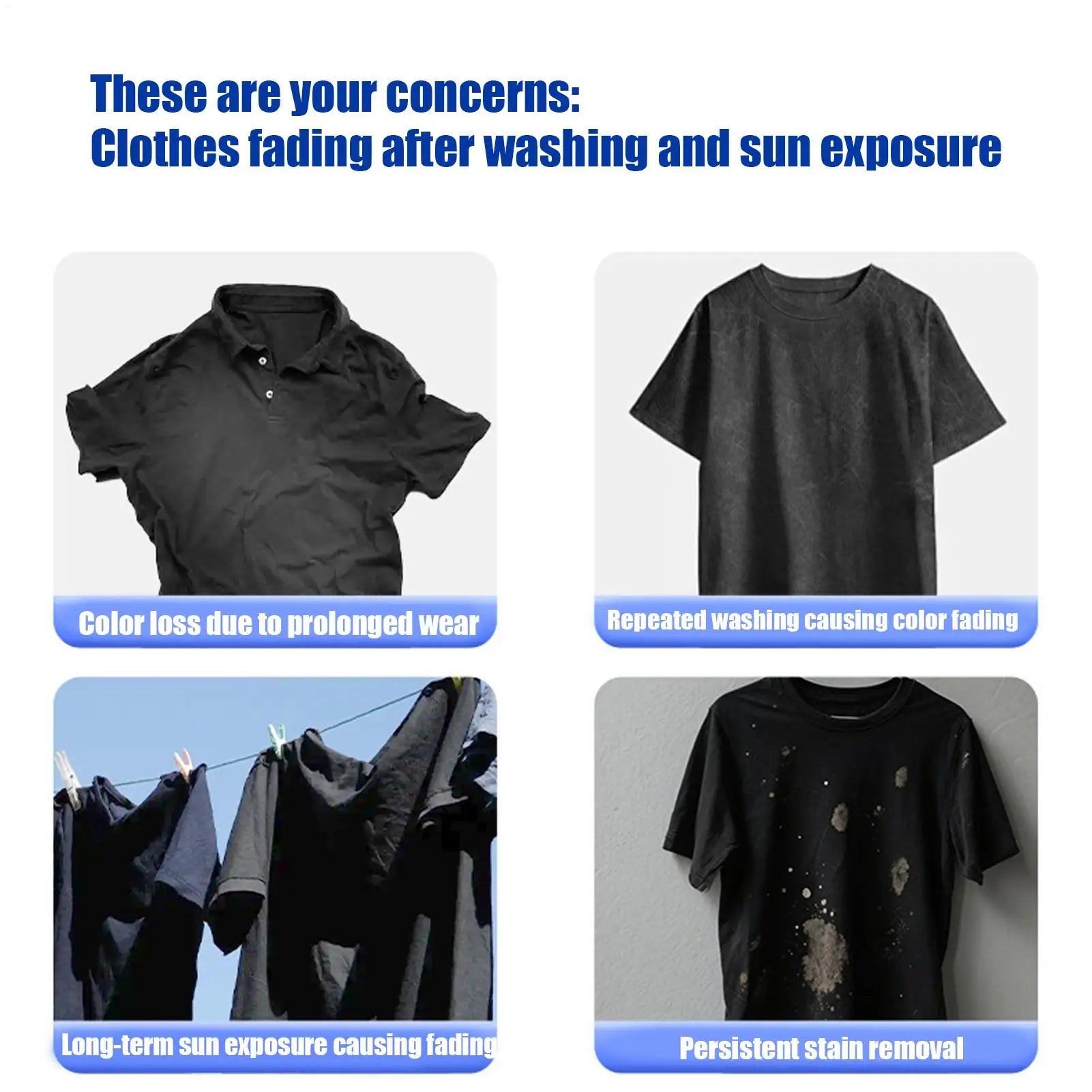 NEW Black Fabric Dye 50 Pieces Color Fixing Brightening Black Clothes Restorer Laundry Supplies For School Hotel Apartment Dorm Qme