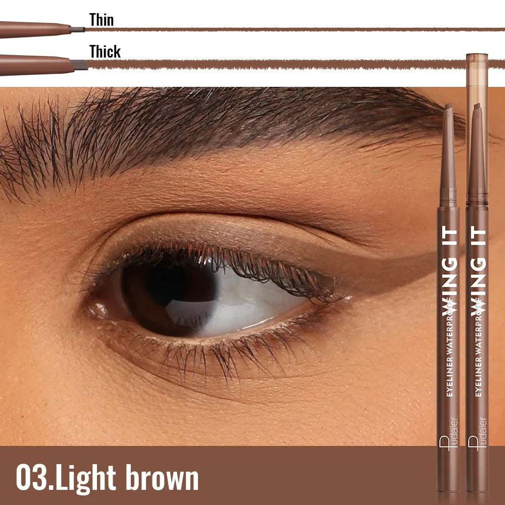 6 Matte Gel Eyeliner Pencils Waterproof Long Lasting Makeup Beginner Friendly Smooth Gel White Green Blue Brown Black Eyeliner Qme 03