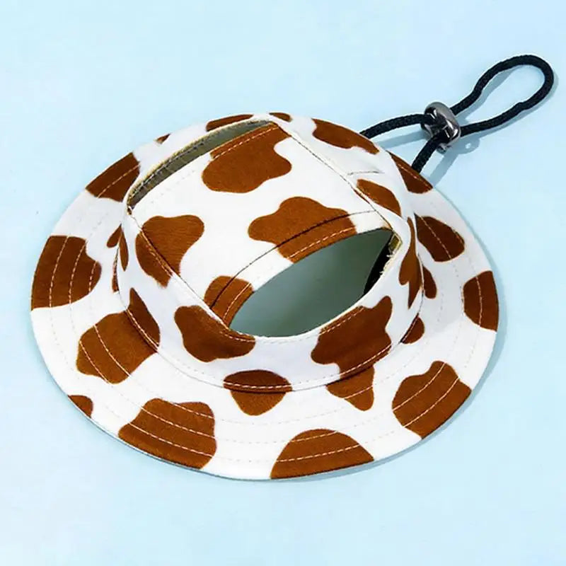 Summer Pet Cat Sun Hat Ear Holes Cute Kitten Fisherman Cap UV Qme D L