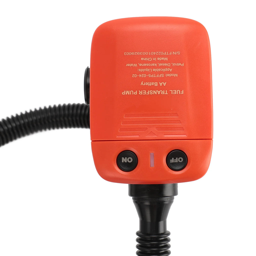 Fuel Transfer Pump Electric Oil Extraction Pump High Speed Siphon Battery Operated Canister Pump with 3 Size Adapters Qme