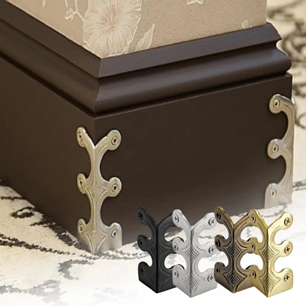 Baseboard Protector Edge Corner Protectors Metal Skiffers Solid Brass Home Corner Guard Decorative Protector Cover Qme