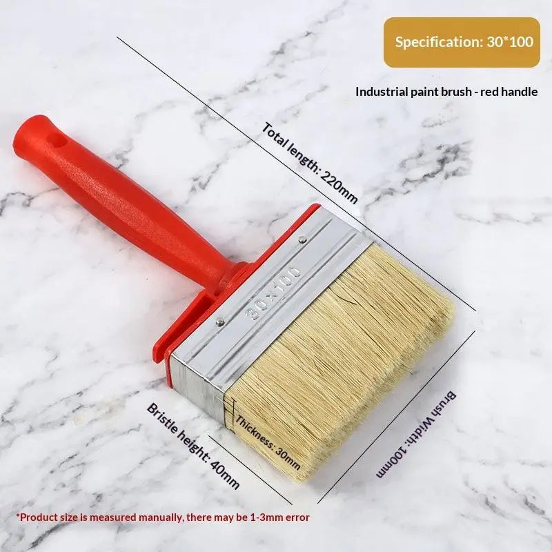 Smooth Flat Head Paint Brush Painting Walls Labor Saving Hand Tools Qme L White
