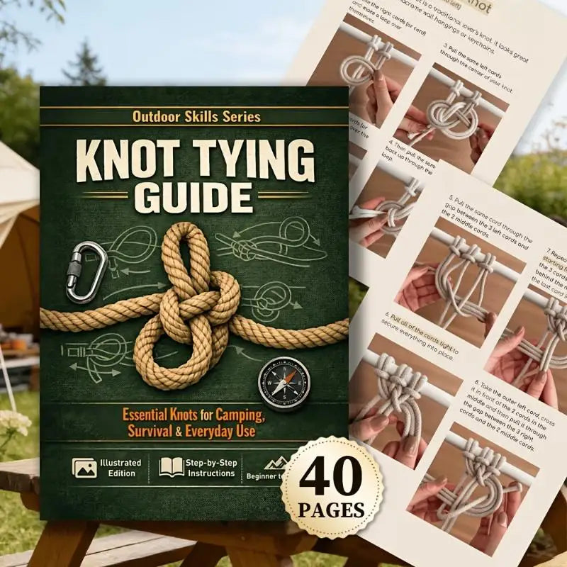 Essential Knot Tying Book Camping Survival Step 50 Knots Illustrated Qme