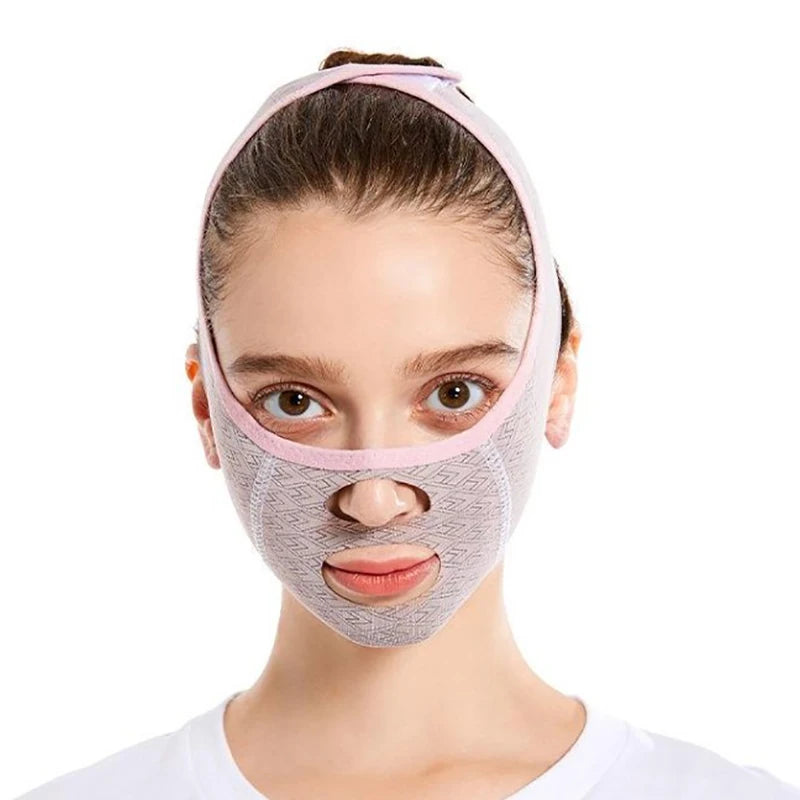 V Face Slimming Belt Facial Cheek Bandage Firm Lifting Band Qme