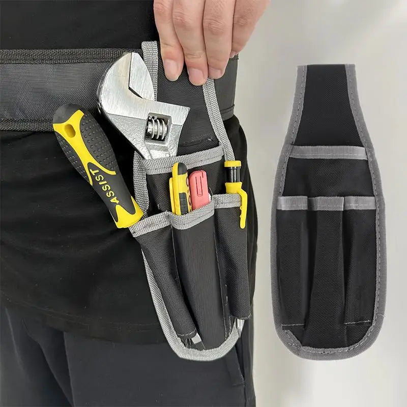 Multifunctional Tool Waist Bag Electrician Pocket Storage Bag Portable Tool Bag Screwdriver Kit Holder Maintenance Tool Pouch. Qme