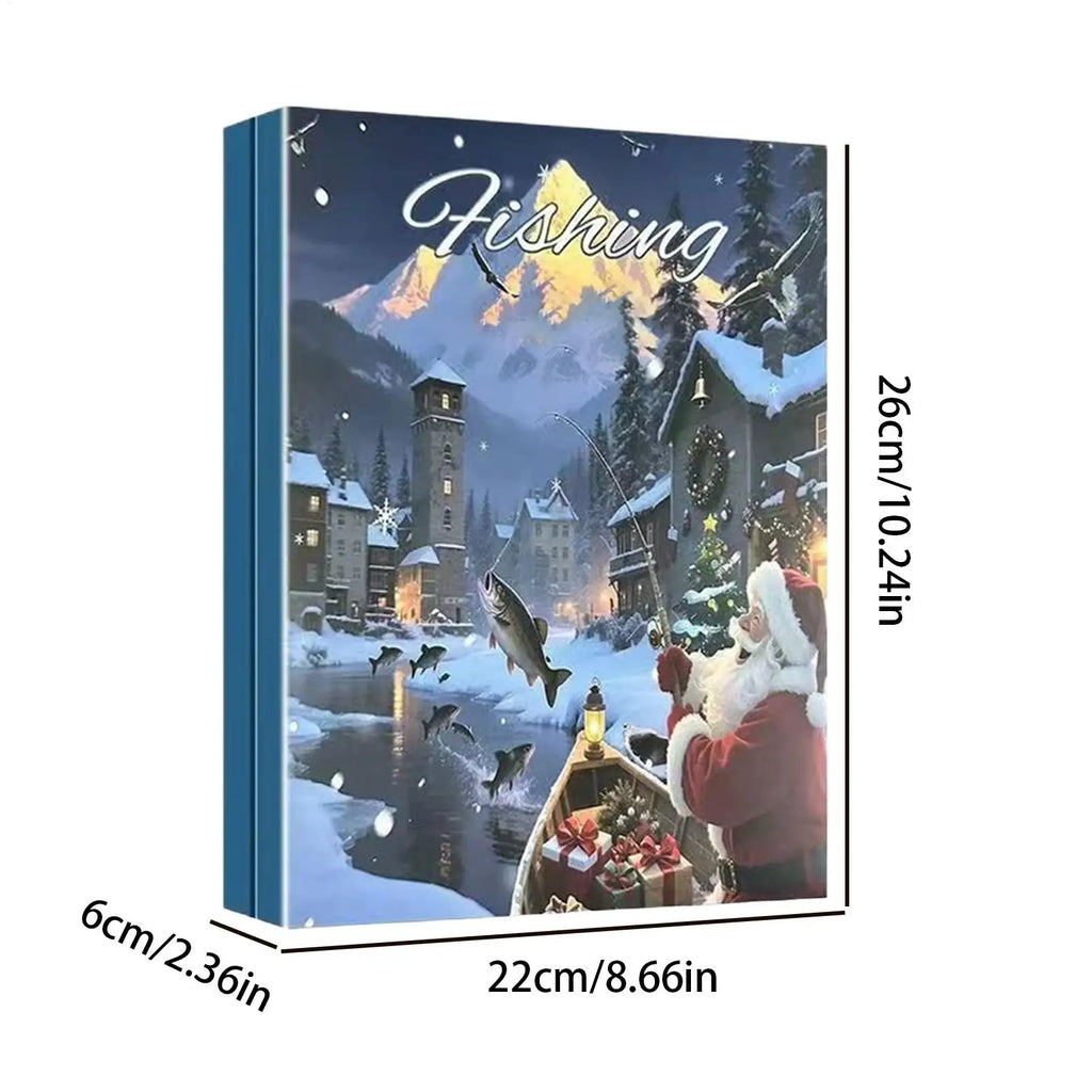Fishing Lure Calendar Advent 2025 24-Day Fish Bait Party Favors Qme