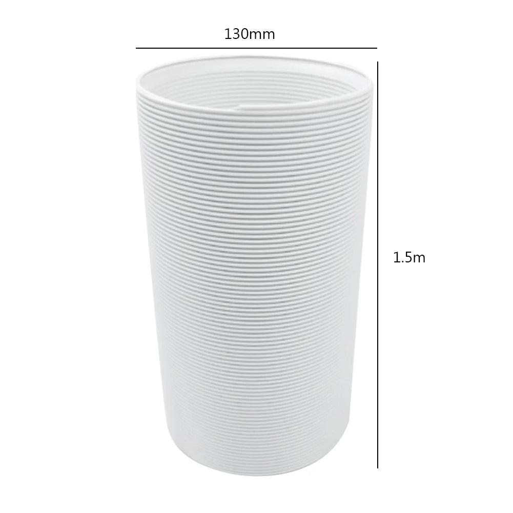 1.5M/2M Duct Extension Pipe Telescopic Flexible Air Conditioner Exhaust Hose 13/15cm Fittings Exhaust Hose Connector Interface Qme 130mmX1.5M