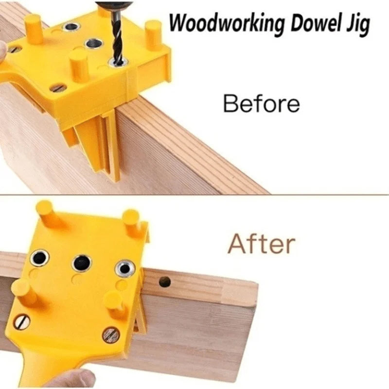 Wood Drilling Locator Jig Handheld Hole Punch Guide Positioning Tool Plastic Drill Guide Template For Woodworking Hole Drilling Qme