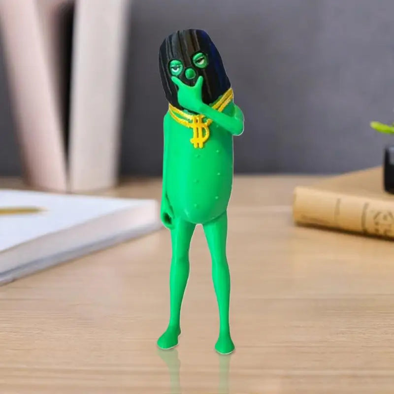 Pickled Cucumber Figure Table Ornament 3D Printing Wears Gold Qme