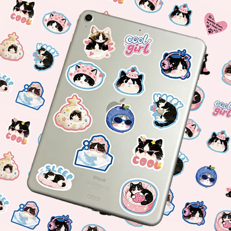 3 Bags Pet Party Sticker Pack, Cute Pet Poses for Various Scenes, Fit for Multiple Journal Styles, Versatile High-Value Sticker Qme