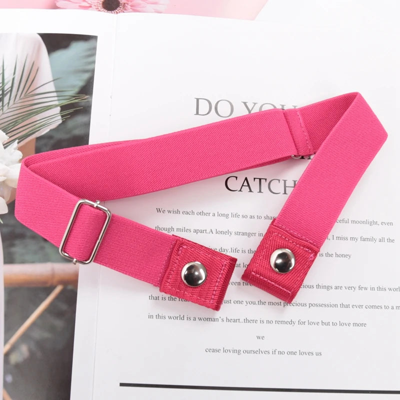 Elastic Belt Without Buckle Canvas Women Ladies Jeans Pants Waist Qme BEE-15 length 60-100cm China Mainland