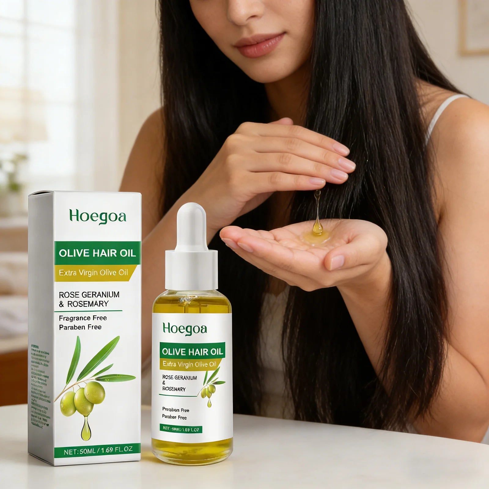 Olive Hair Oil Strengthen Roots Enhance Thickness Damaged Repair Qme