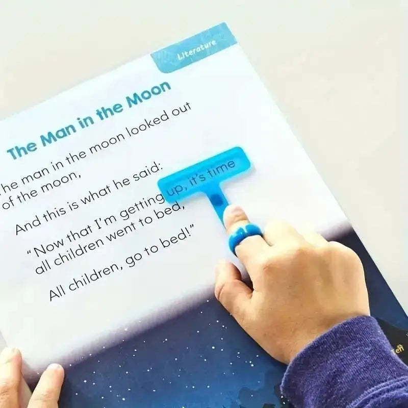 Guided Reading Strips Colorful Overlays Finger Rings Literacy Support Qme