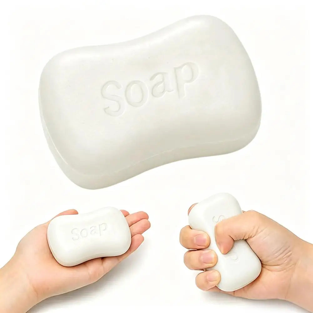 Soap Squeeze Squishy Toy Slow Rising Stress Relief Fidget Sensory Qme White
