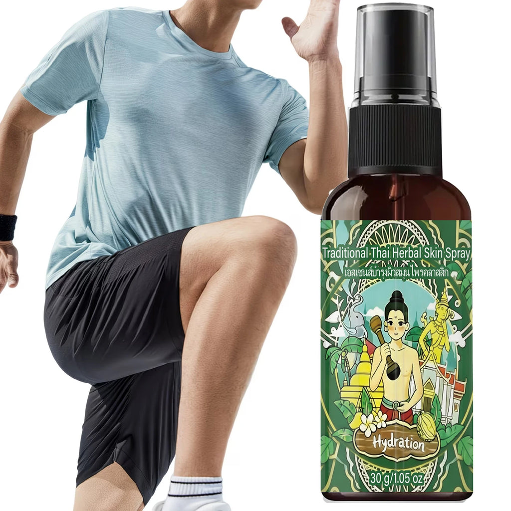 Hydrating Body Spray with Niacinamide & Collagen, Traditional Thai Herbal Skin Mist Qme