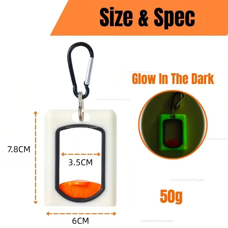 New Cable Tie Organizer Portable Glow Fluorescent Storage Reusable Storage Cable Tie Holder Cable Ties Storage Tool Qme
