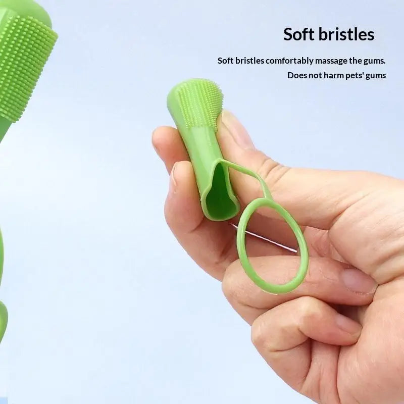 Easy Use Daily Dental Care Brushing Oral Cleaning Tools Pet Finger Qme
