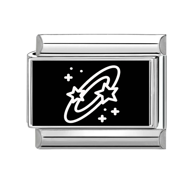 2026 Wholesale Cute LOVE Black Series Charm Bracelet Fit Stainless