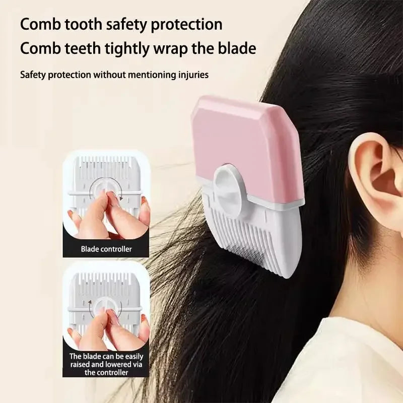 1 Baby Haircut Hairdressing Comb Trim Bangs Broken Hair Trimmer Qme