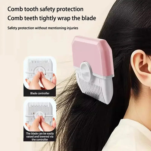 1 Baby Haircut Hairdressing Comb Trim Bangs Broken Hair Trimmer Qme