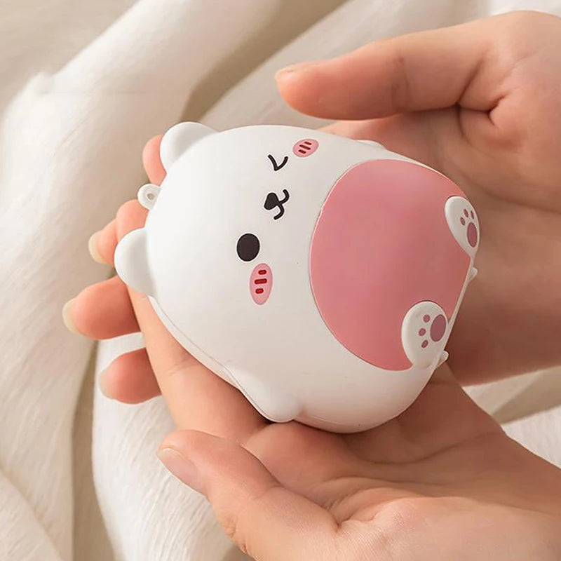 Pill Box Cute Cartoon Small Bear Portable Double-layer Compartment Qme
