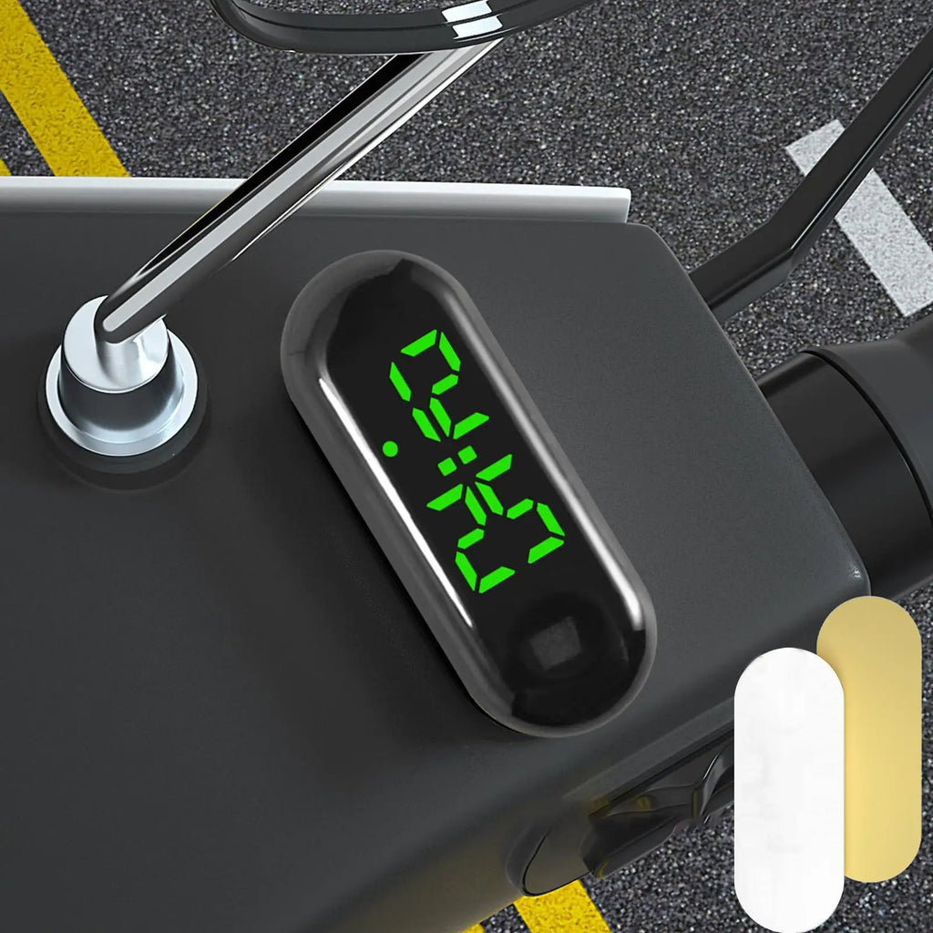 NEW 1pcs Small Digital Clock Waterproof Luminous Mini Digital Clock Adhesive For Sedan Truck Minivan Motorcycles Bike Travel Qme