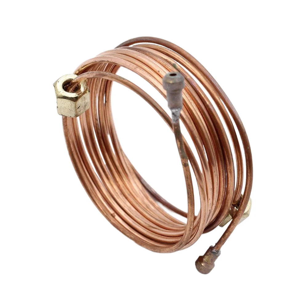 72 Inch Mechanical Oil Pressure Gauge Copper Tubing Installation Kit with Fittings Pressure Gauge Modification Accessories Qme