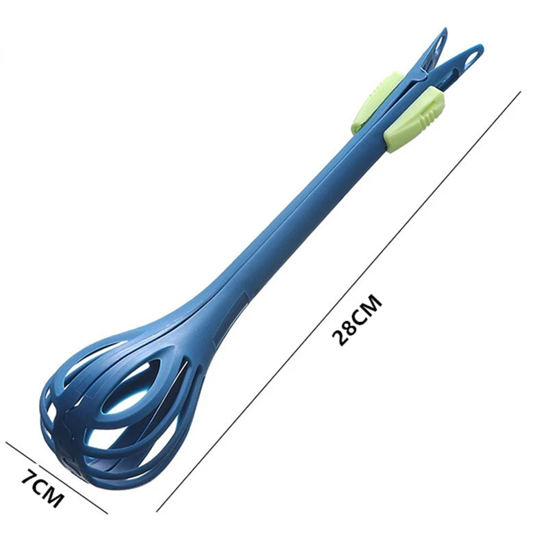 Multifunctional Egg Beater Whisk Milk Pasta Tongs Food Clips Mixer Manual Stirrer Kitchen Cream Bake Tool Kitchen Accessories Qme