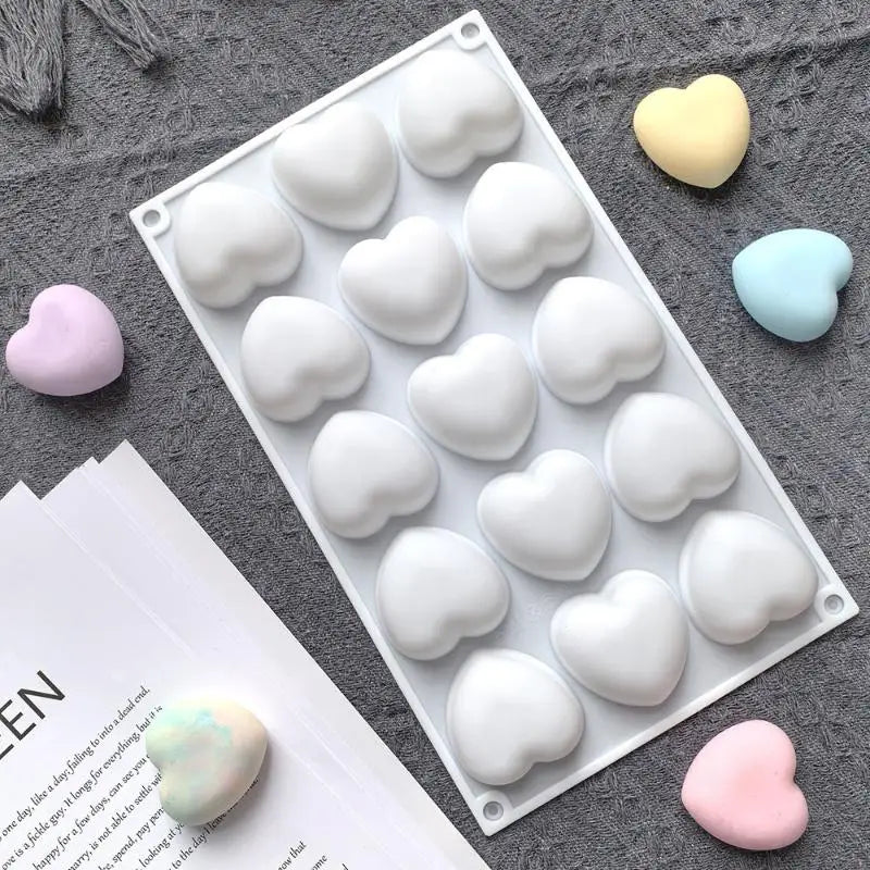 Heart Shaped Chocolate Silicone Baking Molds Bakeware Mold French Qme