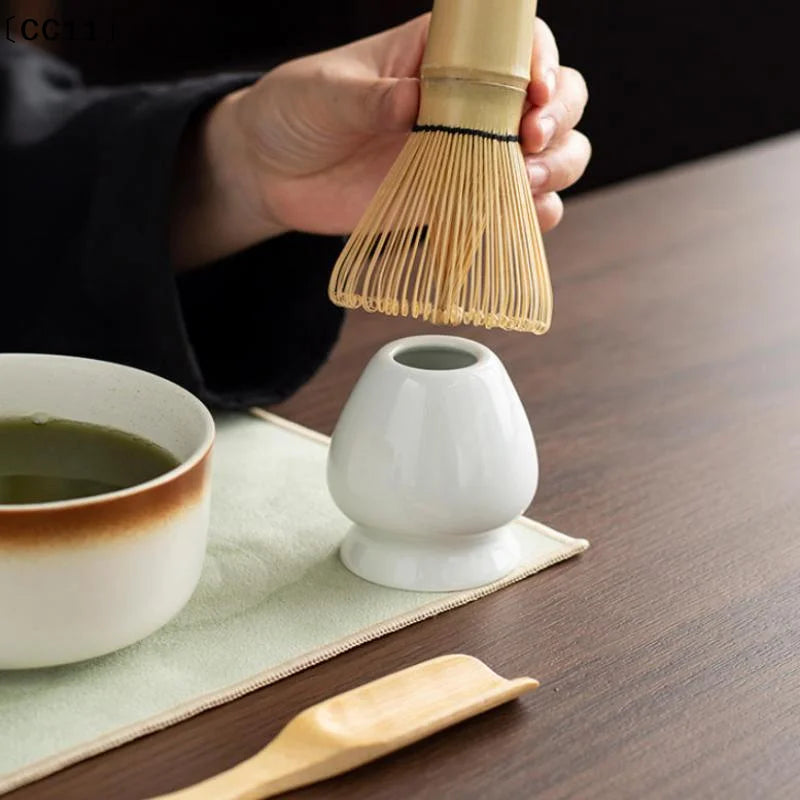 4 Matcha Bowl Spoon Tea Whisk Sieve Mesh Traditional Japanese Perfect Qme