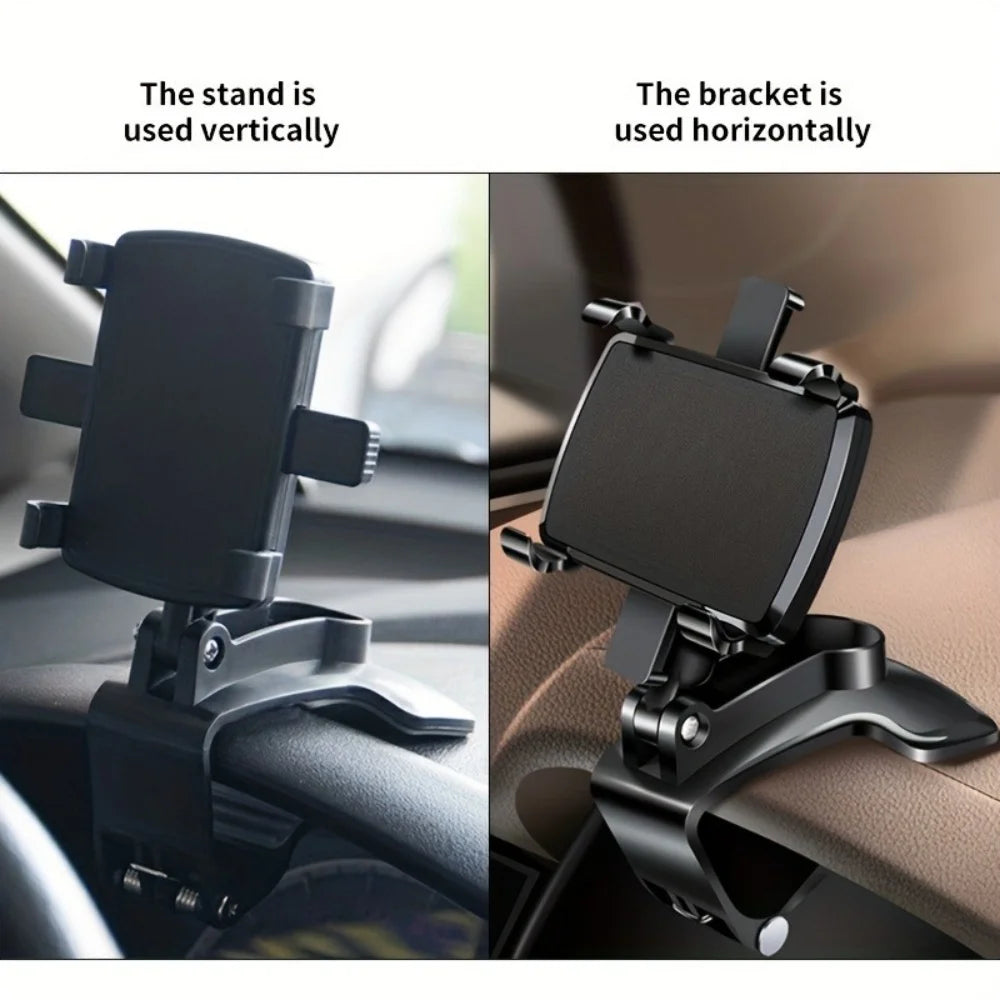 Universal Car GPS Bracket Phone Holder Adjustable Mobile Phone Bracket For iPhone Samsung Xiaomi Huawei Dashboard Car Clip Mount Qme